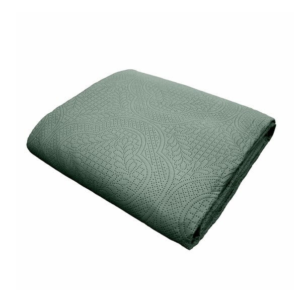 Zeleni set prekrivača i jastučnice od mikrovlakana 220x240 cm Romane – douceur d'intérieur