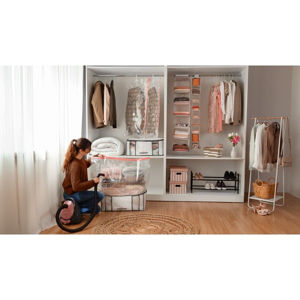 Kartonske kutije za pohranu u setu  2 kom s poklopcem Stripes – Compactor-image-3