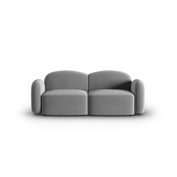 Siva baršunasti sofa 194 cm Blair – Micadoni Home