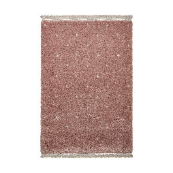 Ružičasti tepih Think Rugs Boho Dots, 120 x 170 cm
