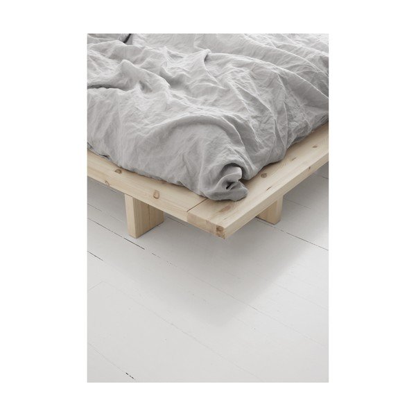 Bračni krevet od borovine s madracem Karup Design Japan Comfort Mat Crna/Crna, 140 x 200 cm-image-4