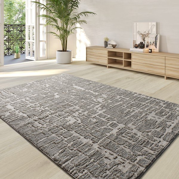 Sivi tepih 140x200 cm Lima – Universal-image-1