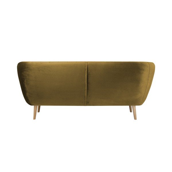 Senf žuti trosjed Mazzini Sofas Benito-image-4