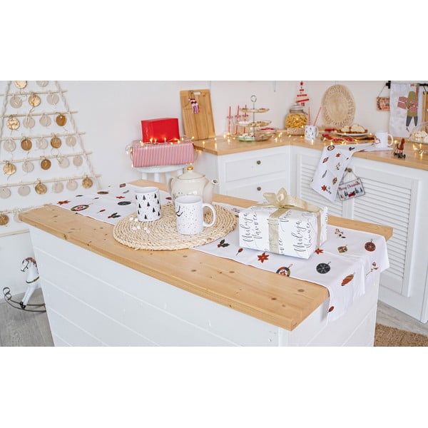 Božićni pamučni nadstolnjak 140x40 cm Lets Go Decorate - Butter Kings-image-1