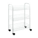 Bijeli mobilni stalak s tri police Metaltex Siena