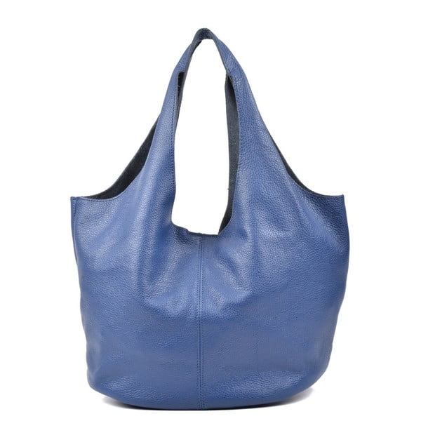 Plava kožna torbica Carla Ferreri Trutna Fango