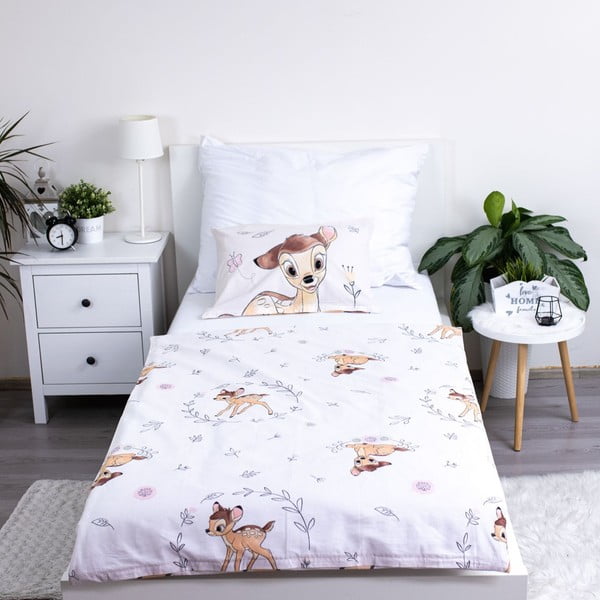 Pamučna dječja posteljina za dječji krevetić 100x135 cm  Bambi "Beige" – Jerry Fabrics-image-2