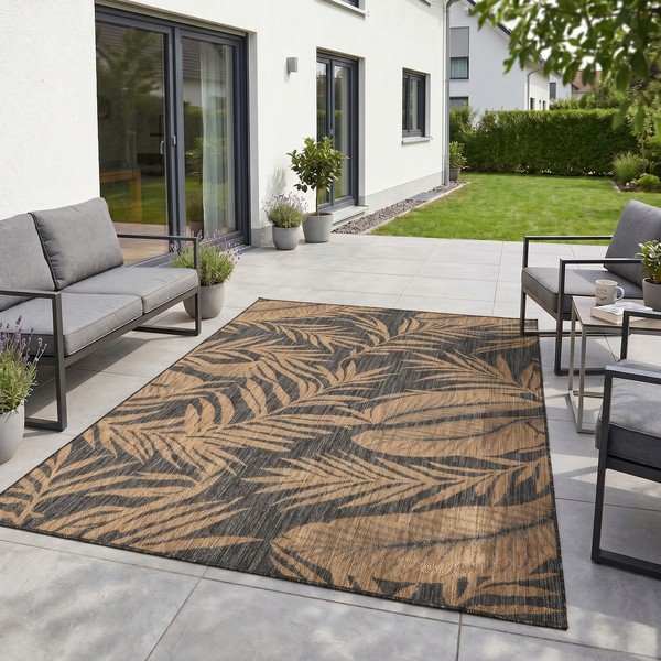 Crni/smeđi unutarnji i vanjski tepih 120x170 cm Mira 1451 – Ayyildiz Carpets-image-1