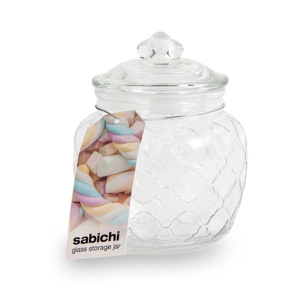 Staklena posuda s poklopcem za slatkiše Sabichi, 600 ml