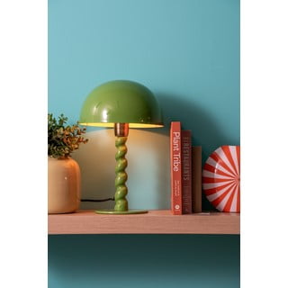 Zelena stolna lampa s metalnim sjenilom (visina 39 cm) Prisa – Leitmotiv