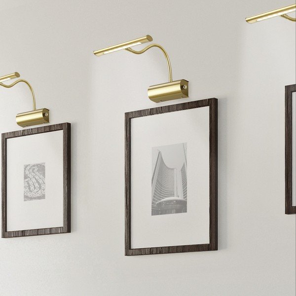 Mjedena LED zidna lampa sa savitljivom konstrukcijom/s mogućnosti zatamnjivanja Curtis – Trio-image-1