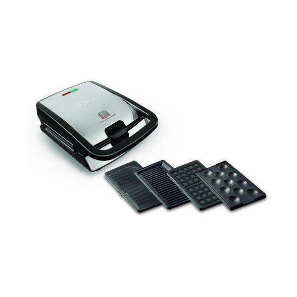 Aparat za sendviče srebrne boje Snack Collection - Tefal