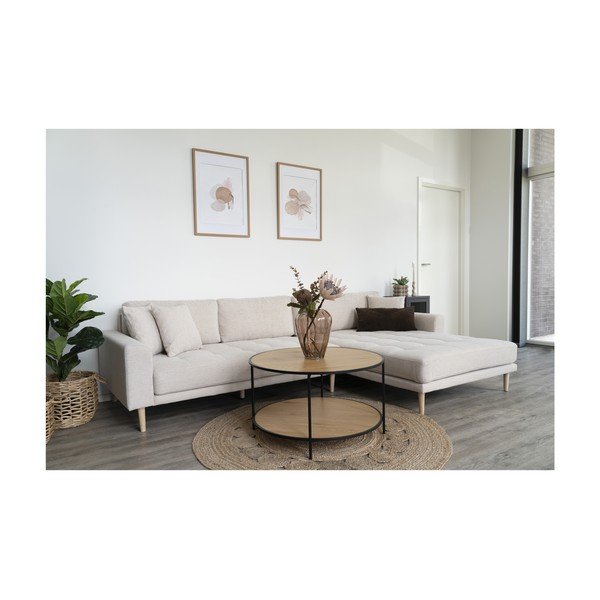 Bež kutna garnitura (s desnim kutom) Lido – House Nordic-image-3