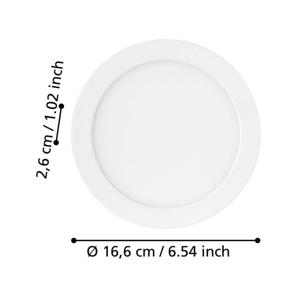 Siva LED/ugradbena stropna svjetiljka FUEVA 5 – EGLO-image-2