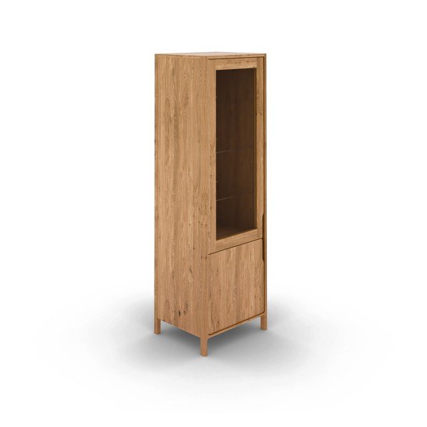 Vitrina od punog hrasta u prirodnoj boji 59x188 cm Twig – The Beds-image-2