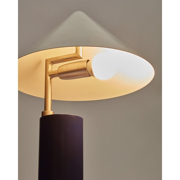 Tamno plava stolna lampa s metalnim sjenilom (visina 42 cm) Shiva – Kave Home-image-4