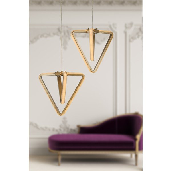 Metalna LED viseća svjetiljka u brončanoj boji ø 20 cm Baris – Squid Lighting-image-1