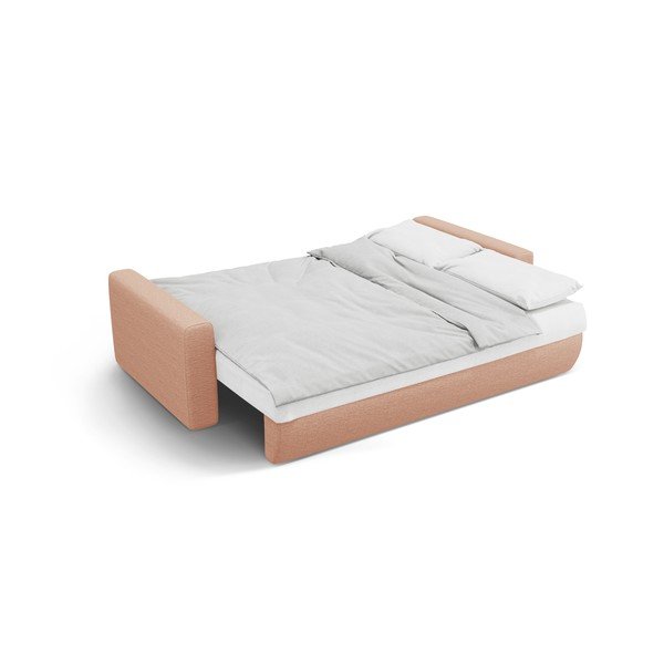 Ružičasta sklopiva/s prostorom za odlaganje sofa 238 cm Belfast – Cosmopolitan Design-image-3