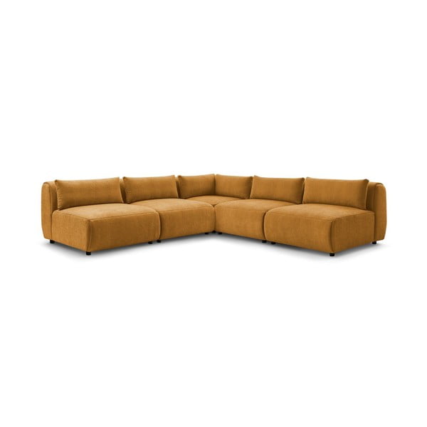 Kutna garnitura (varijabilna) u boji senfa Jeanne - Bobochic Paris-image-3