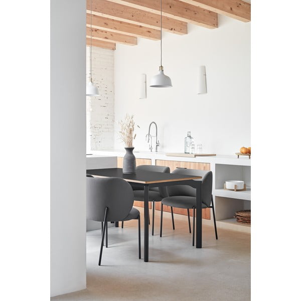 Tamno sive podstavljene blagovaonske stolice u setu 2 kom Mogi – Teulat-image-2