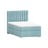 Svijetlo plavi tapecirani krevet s prostorom za pohranu s podnicom 80x200 cm Bunny – Ropez
