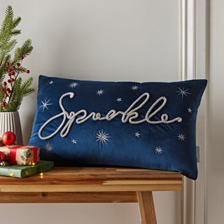 Ukrasni jastuk s božićnim motivom od samta 30x50 cm Sparkle – Catherine Lansfield