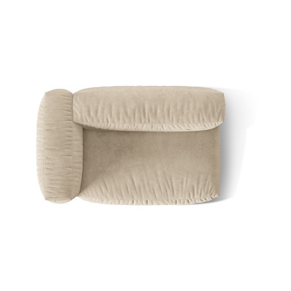 Bež baršunasti modularna sjedeća garnitura (s lijevim kutom) Martina – Micadoni -image-3