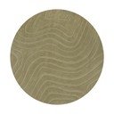 Kaki zeleni ručno rađen vunen okrugao tepih ø 160 cm Mesmerise Sage – Flair Rugs