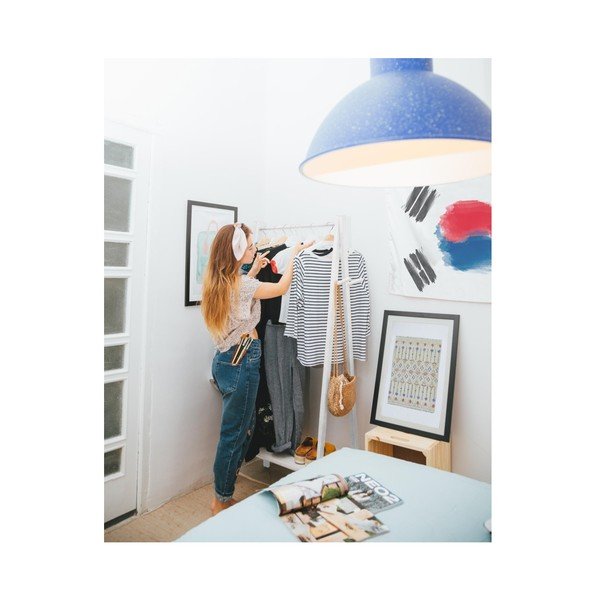 Bijeli stalak za odjeću Really Nice Things Rack-image-1