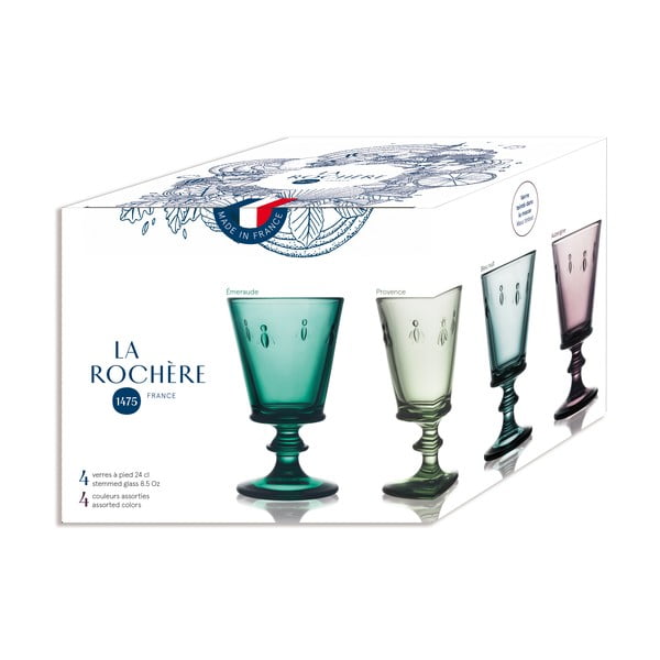 Čaše u setu 4 kom vinske 230 ml Abeille – La Rochére-image-3