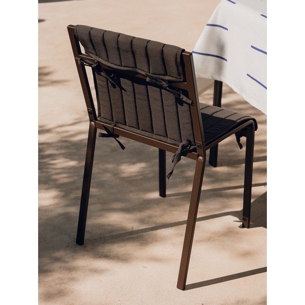 Tamno smeđa metalna vrtna stolica Oto – noo.ma-image-4