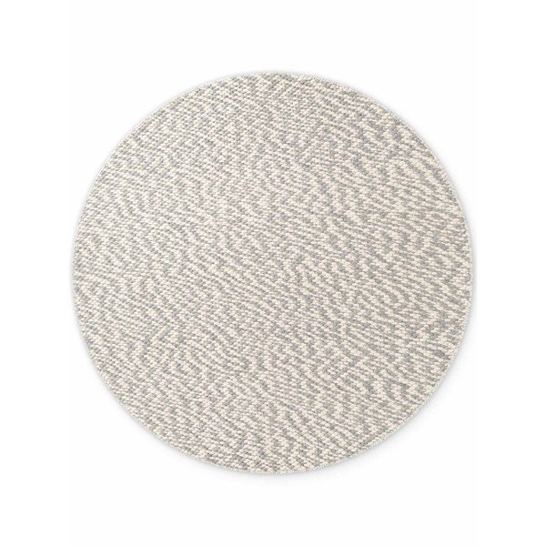 Svijetlo sivi/krem ručno rađen vunen okrugao tepih ø 160 cm Lyon Beans – Elle Decoration-image-4