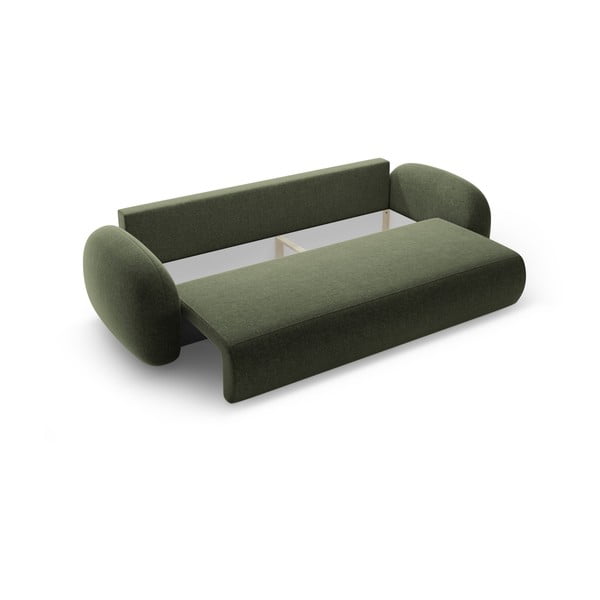Zelena sklopiva/s prostorom za odlaganje sofa od šenila 262 cm Tonale – Cosmopolitan Design-image-3