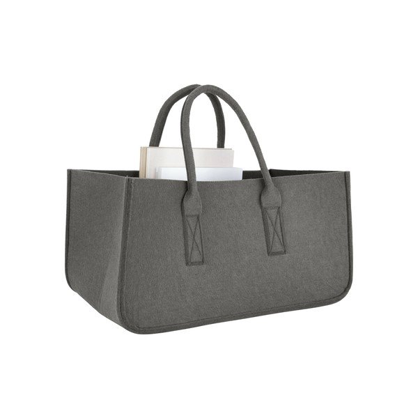 Siva košara za časopise PT LIVING Mellow