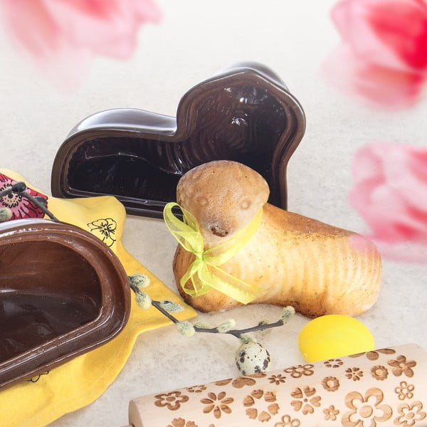 Keramički kalup za pečenje za kolač u obliku janjeta 14x18 cm – Orion-image-1