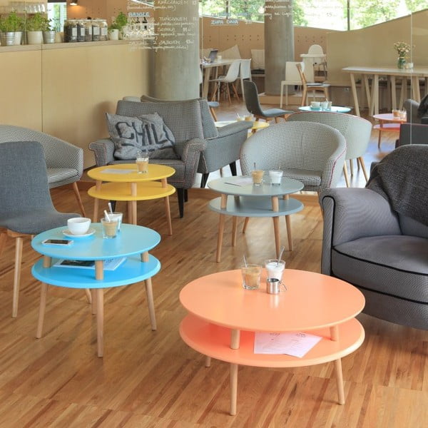 Grafitno sivi stolić Ragaba UFO, Ø 57 cm-image-3