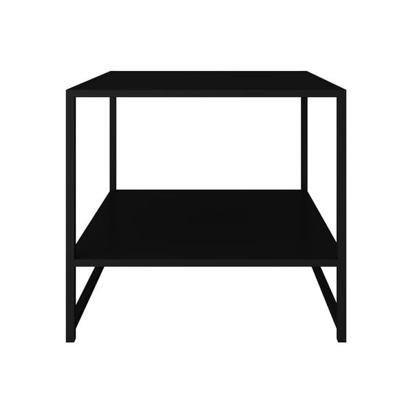 Crni metalni sklopivi stol Canett Lite, 50 x 50 cm