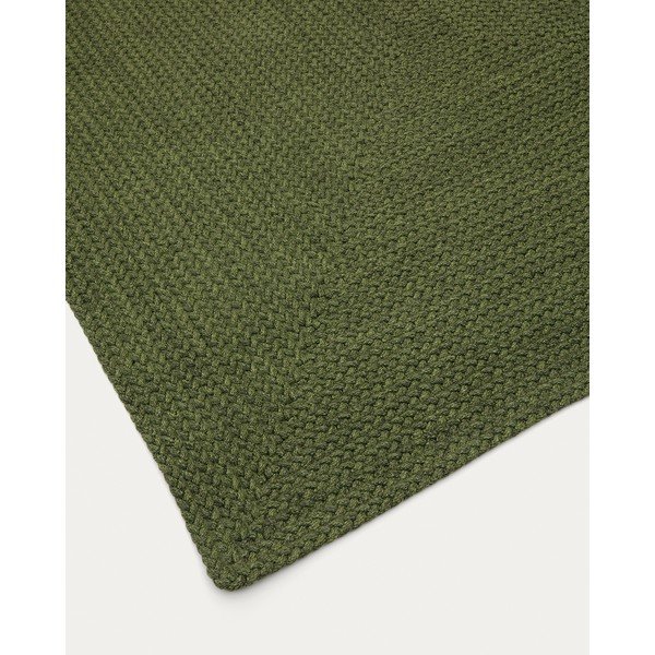 Zeleni unutarnji i vanjski tepih od recikliranih vlakna 160x230 cm Despas – Kave Home-image-2