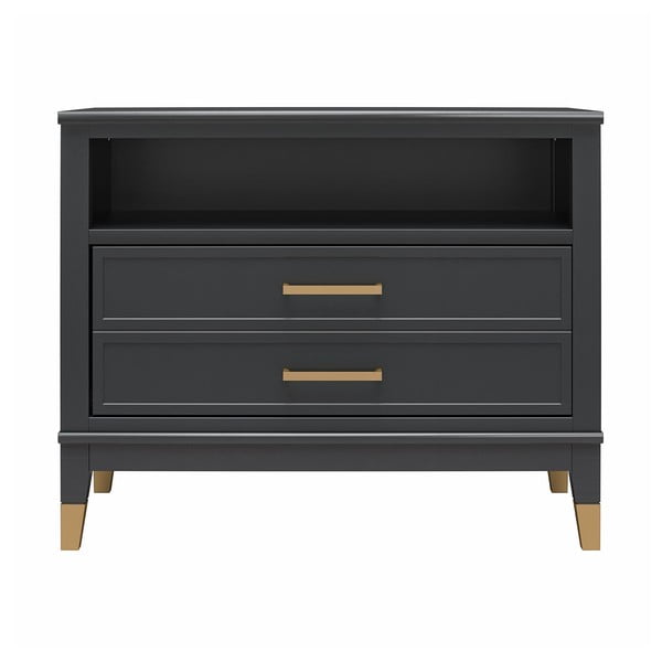 Crni noćni ormarić Westerleigh – CosmoLiving by Cosmopolitan