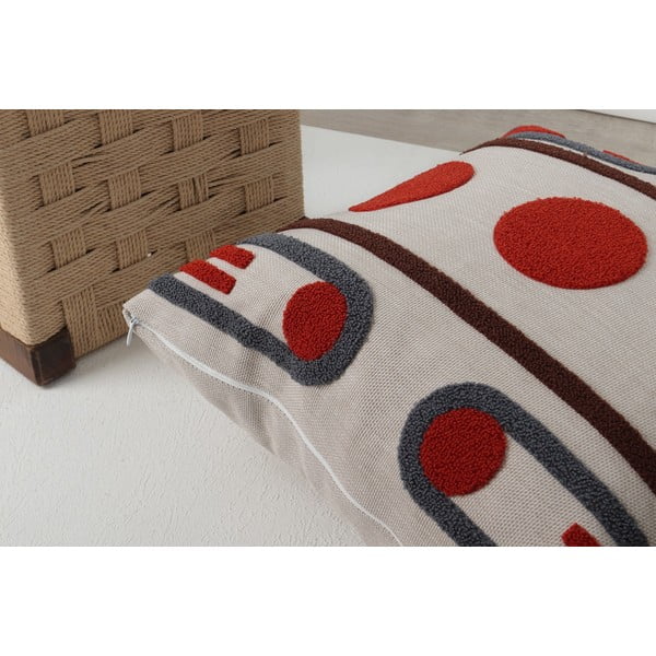 Lanena ukrasna jastučnica 43x43 cm Geometrik – Mioli Decor-image-4
