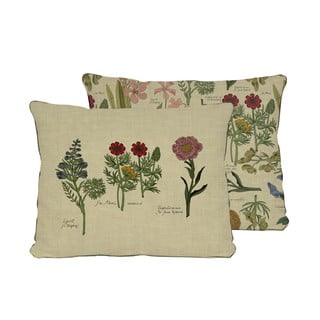 Dvostrana jastučnica s printom lana Surdic Botanic, 50 x 35 cm
