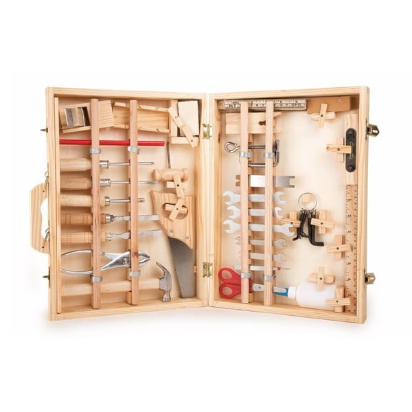 Drvena kutija s alatima za male majstore Legler
