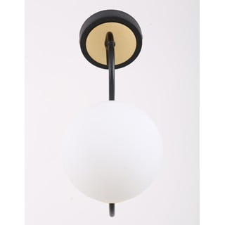 Crno-bijela zidna lampa ø 15 cm Oslo – Squid Lighting