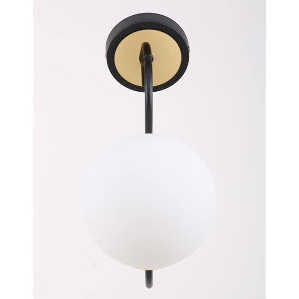 Crno-bijela zidna lampa ø 15 cm Oslo – Squid Lighting-image-3