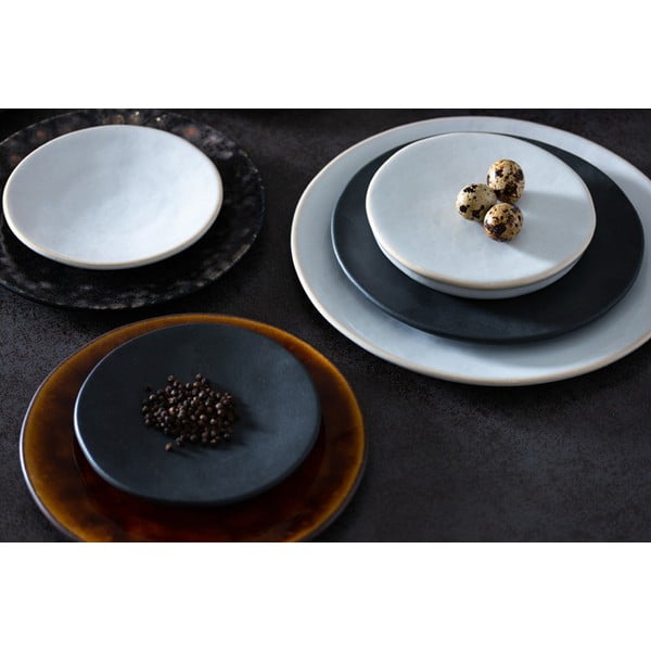 Bijeli pladanj od kamenine Costa Nova Roda, ⌀ 28 cm-image-1