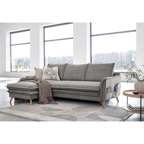 Siva sklopiva kutna garnitura (s lijevim kutom) Charming Charlie – Miuform-image-3