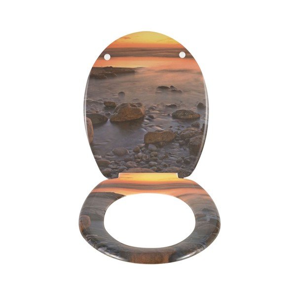 WC sjedalo Wenkoo Stone Shore, 44,5 x 36,5 cm-image-1