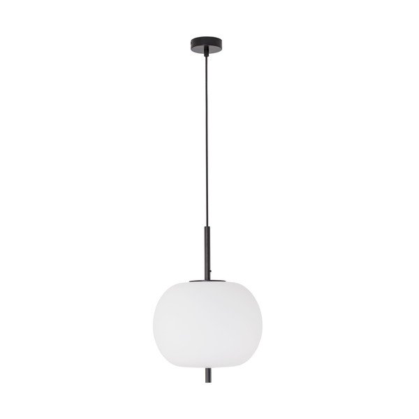 Bijela/crna staklena viseća svjetiljka ø 30 cm Lato – Nova Luce