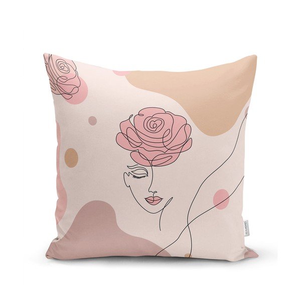 Set od 4 ukrasne jastučnice Minimalist Cushion Covers Draw Art Women, 45 x 45 cm-image-4