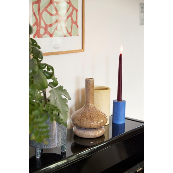 Bež keramička vaza Hübsch Sand, visina 24 cm-image-1